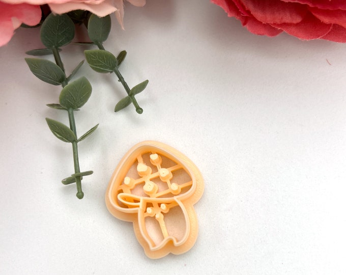 Mushroom 5 clay cutters| Polymer clay cutters| Earring making| Ceramic cutters| Clay tools