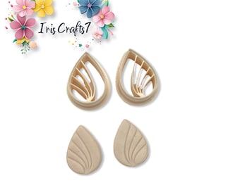 Teardrop Petal Polymer Clay Cutter: Earring & Jewelry Making Tool
