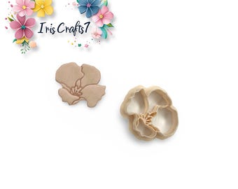Flower 43 Polymer Clay cutter -Ceramic Tools - Earrings Making