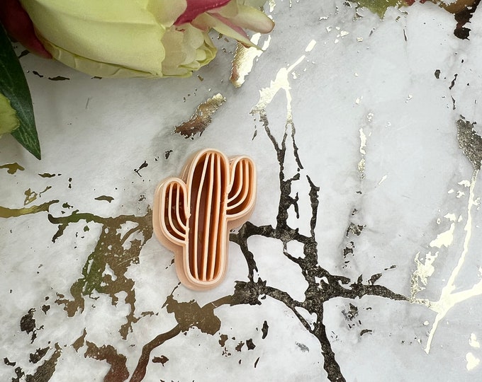 Cactus polymer clay cutter / earrings cutter