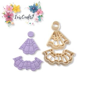 Set 2 of Earrings and Necklace Polymer Clay Cutters - Handmade Jewellery - Clay Tools