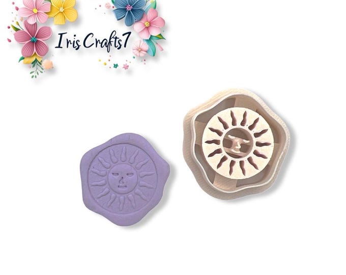 Wax Seal Sun Polymer Clay Cutter - Earring Making