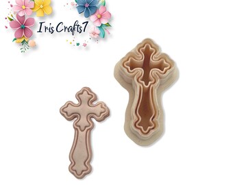 Cross No 7 Polymer Clay Cutter Earring Jewelry Tool