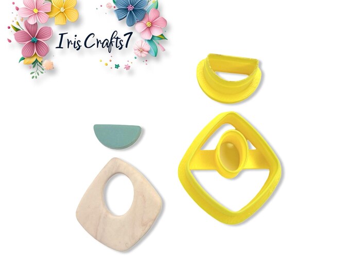 Boho Combo J Polymer Clay Cutter for Earrings Jewelry Tool