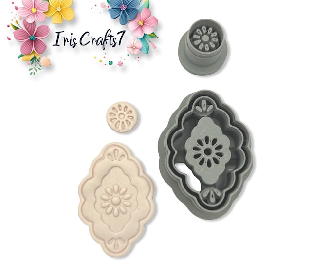 Flora Scallop Polymer Clay Cutter Earrings Jewelry Tool