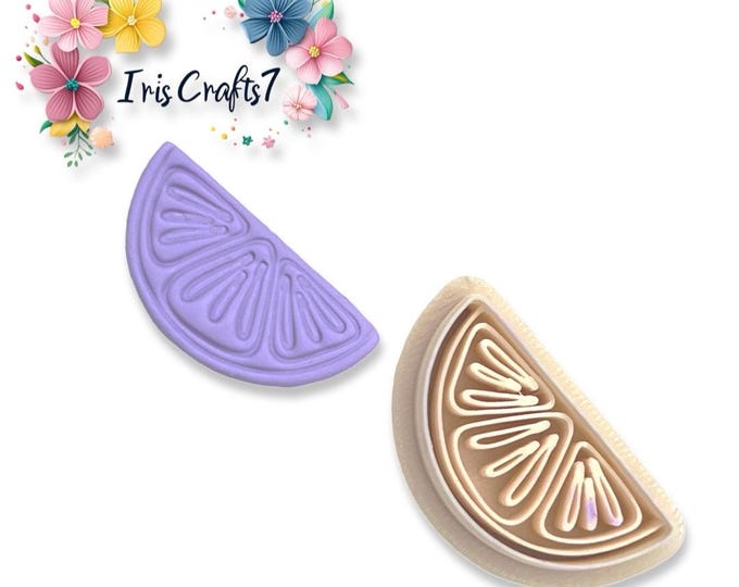 Orange Slice 1 Polymer Clay Earring Cutter - Create Unique Jewelry
