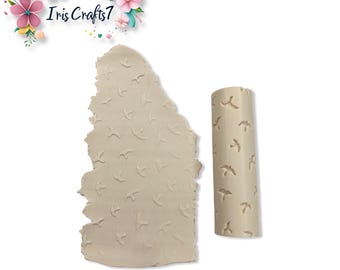 Birds Texture Roller Polymer Clay Earrings Jewelry Tool