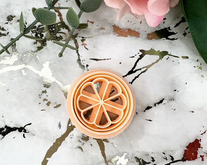 Lime Polymer Clay Cutter for Earrings – Citrus Fruit Clay Tool – Handmade Jewelry Supplies
