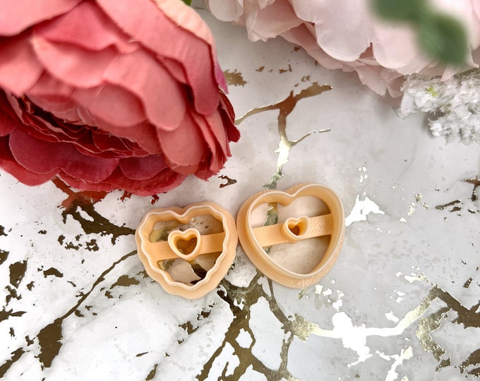 Clay cutters Donut Heart| Valentine cutters| Polymer clay cutters| Ceramic tools