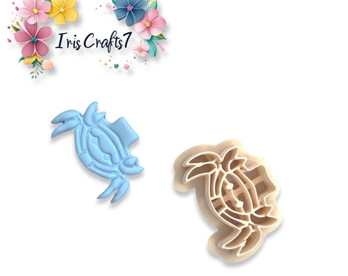 Cowboy Crab Polymer Clay Cutter for Unique Earring Making