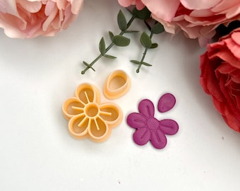 Flower no.3 Polymer Clay Cutters for Handmade Earring and Jewelry, Ceramic Tools