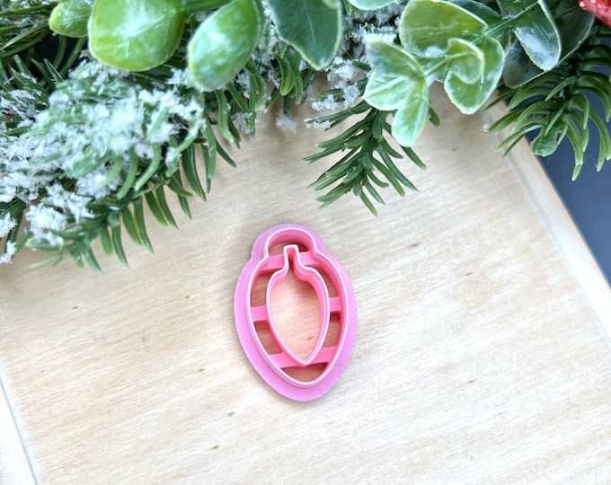 Christmas Ornament Outline Polymer Clay Cutters - Handmade Earrings - Cookie Cutters