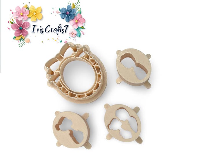 Lovers Frame Polymer Clay Cutter - Ceramic tools - Earrings Making