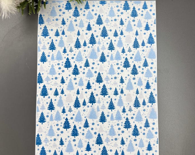 Christmas Tree 5 image transfer paper_ Clay tools_ Polymer clay transfer_ Water Soluble Paper