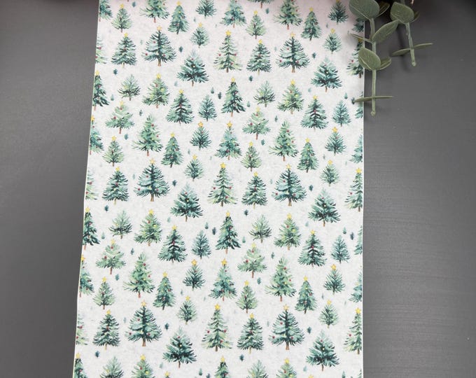 Christmas Tree Transfer Paper for Polymer Clay_ Festive Craft Supplies