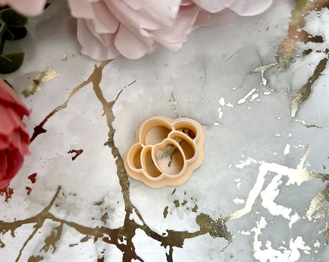 Clay cutters Flower 22| Embossed earrings| Ceramic tools| Polymer clay cutters| Metal clay