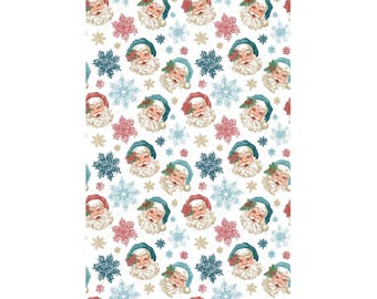 Santa and Snowflakes Transfer Paper for Christmas Earring Making, Water Soluble Sheet
