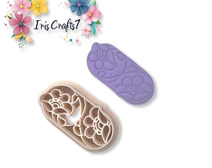Boho Flower 27 Polymer Clay Cutter - Earring Making - Ceramic Tools