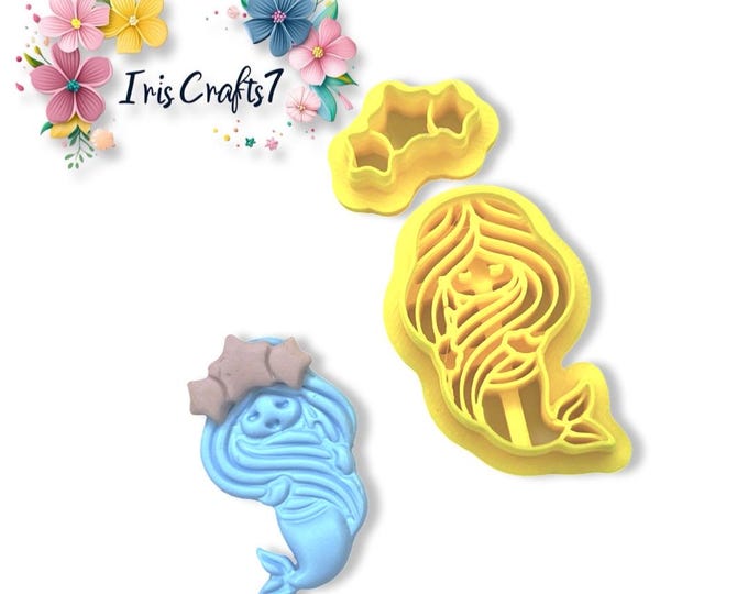Mermaid 3 Polymer Clay Cutter - Earring Making