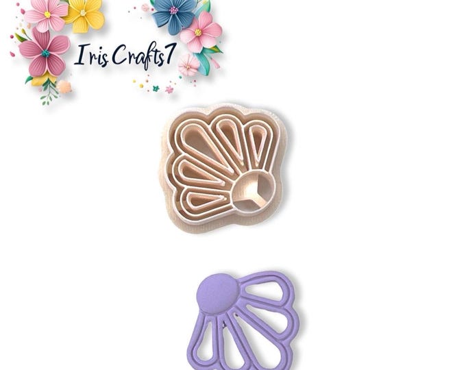 Shell Outline 2 Polymer Clay Cutter - Jewellery Tools