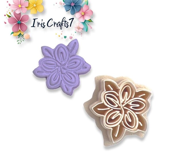 Azalea 1 Polymer Clay Cutter - Earring Making
