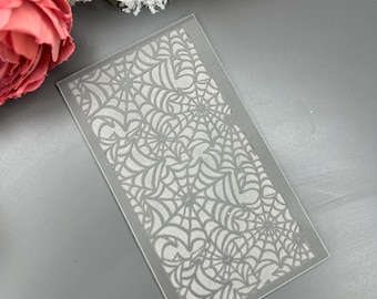 Spider Web polymer clay rubber texture mat_ Handmade Jewellery_ Clay tools