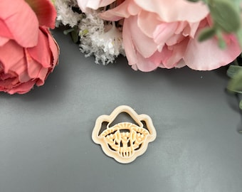 Scary Mushroom Polymer Clay Cutter for Halloween Jewelry, Handmade Earrings