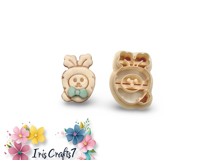 Bunny Carrot Polymer Clay Cutter Easter Earring Jewelry Tool