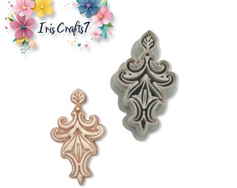 Ornate Baroque Polymer Clay Cutter Decorative Earring Jewelry Tool