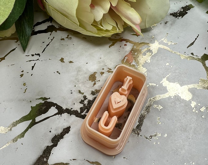 I love you polymer clay cutter