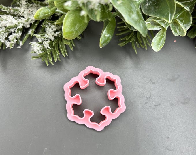 Snowflake 12 Polymer Clay Cutter - Winter Holiday Craft Tool - Perfect for Christmas Jewelry and Ornaments