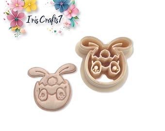 Bunny Egg Polymer Clay Cutter Easter Earring Jewelry Tool