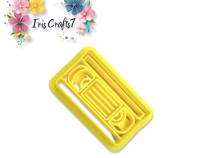 Retro VHS Cassette Polymer Clay Cutter for Earrings Jewelry Tool