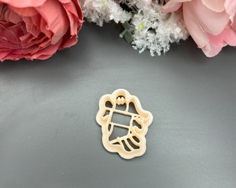 Spooky Ghost 2 Polymer Clay Cutters_ Handmade earrings_ Ceramic tools_ Halloween Jewellery