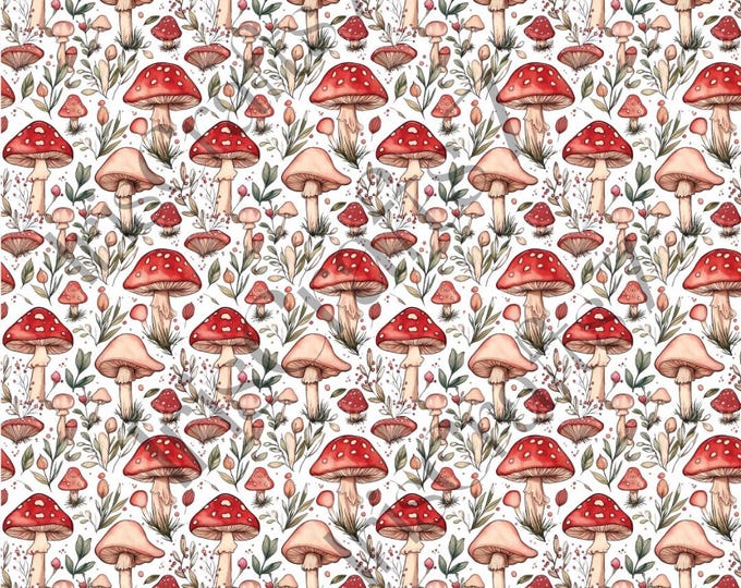 Mushrooms 2 image transfer paper_ Clay tools_ Earring making_ Magic transfer paper_ Water soluble paper