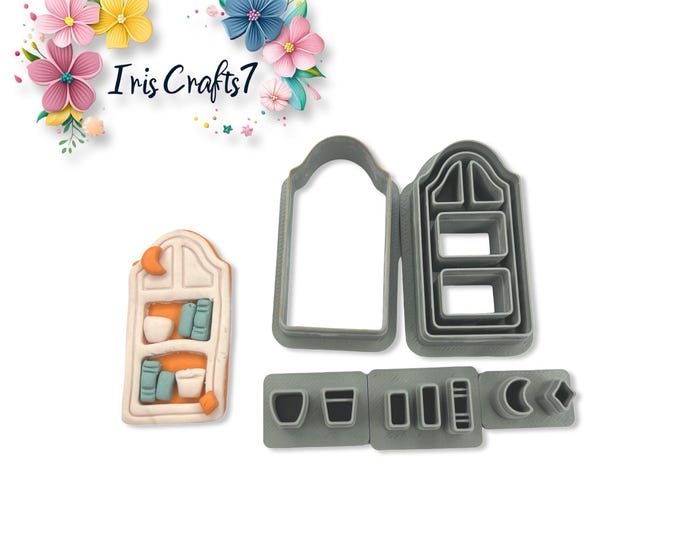 Bookshelf Items Polymer Clay Cutters Set Earring Tool