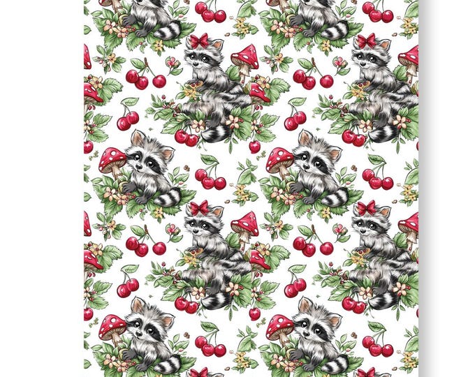 Raccoons 2 image transfer paper _ Earring making_ Magic transfer paper_ Water soluble paper