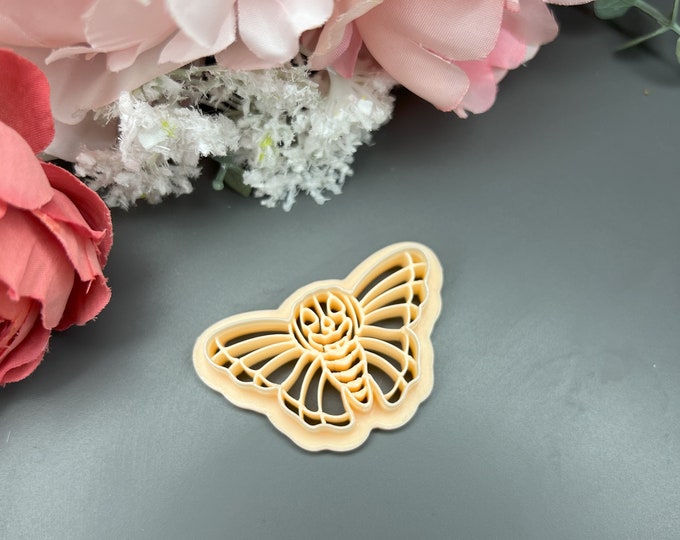 Polymer Clay Cutter Moth with Pumpkin_ Halloween Earrings_ Ceramic Tools_ Handmade Jewellery