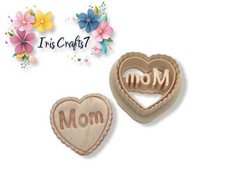 Heart Mom Polymer Clay Cutter: Mother's Day Earrings
