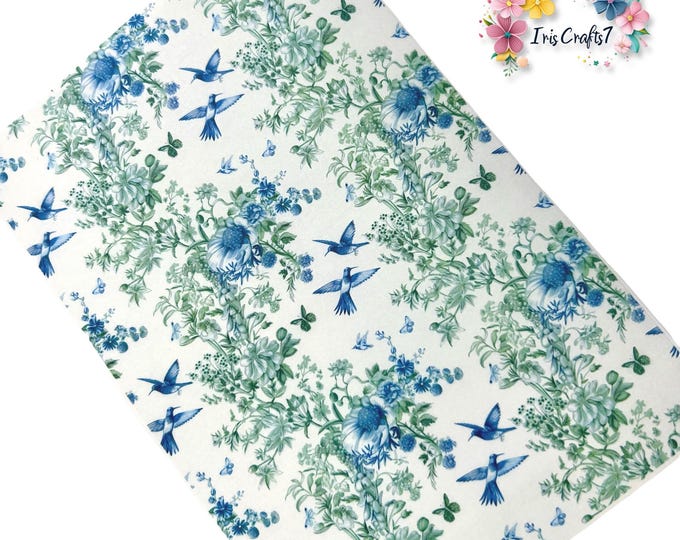Wild in Green Transfer Paper for Polymer Clay - Water soluble paper