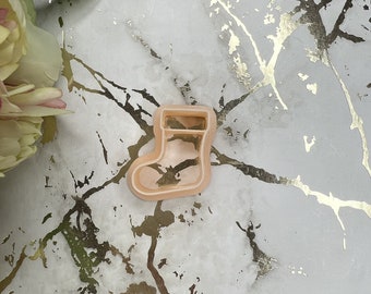 Christmas Stocking Polymer Clay Cutters: Earring DIY