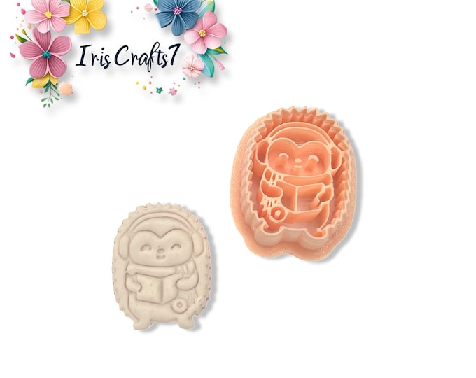 Singing Hedgehog Polymer Clay Cutter for Earring and Jewellery Making