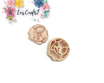 Flower 46  Polymer Clay cutter -Ceramic Tools - Earrings Making