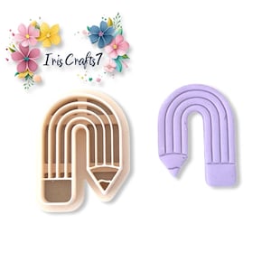 Arch Pencil 2 Polymer Clay Cutter - Ceramic tools - Earrings Making - Cookie Cutter
