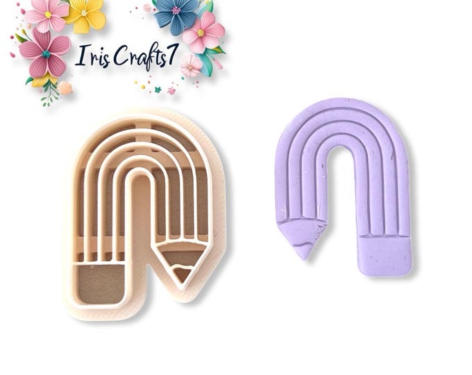 Arch Pencil 2 Polymer Clay Cutter - Ceramic tools - Earrings Making - Cookie Cutter