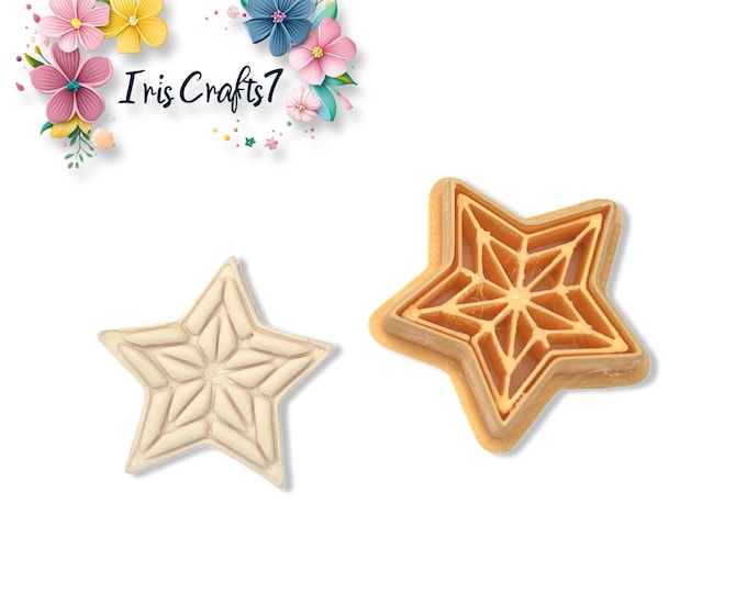 Christmas Star Polymer Clay Cutter for Earrings and Jewellery Making, Craft Supplies