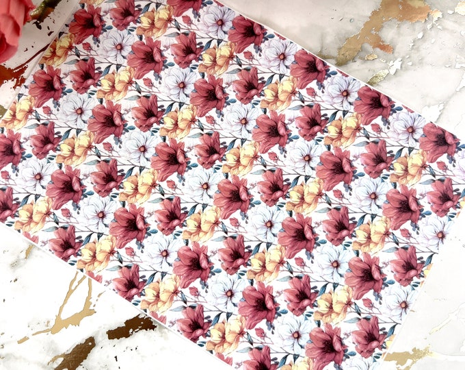 Flower 16 image transfer paper for polymer clay| Clay tools| Magic transfer paper