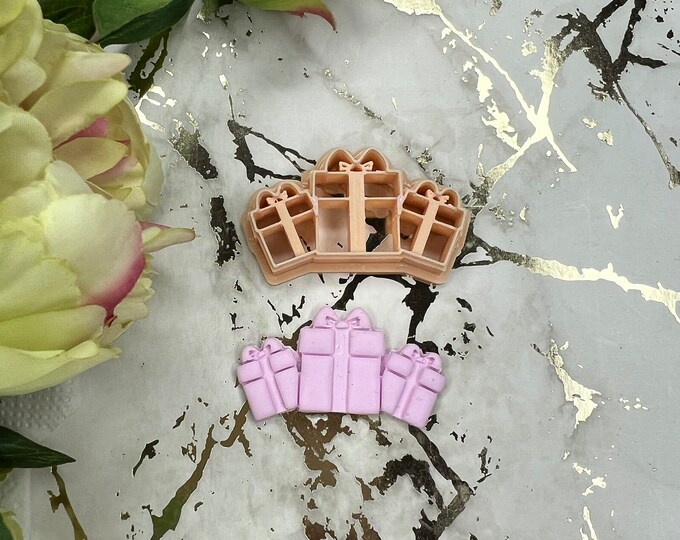 Presents Polymer Clay Cutters Christmas Shapes for Earrings & Crafts | Miniature Holiday Cookie Cutter Set