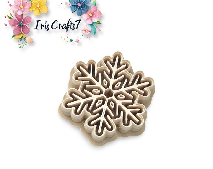 New Snowflake  no. 4 Polymer Clay Cutter for Christmas Earring Making, Jewellery & Crafts