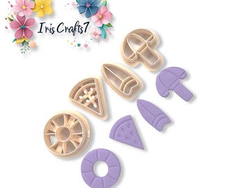 Beach Polymer Clay Cutters for Jewelry Making - Handmade Earring Tools, Beach Pack Shapes, Craft Supplies for Polymer Clay Crafts